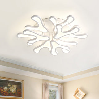 Creative Multi Branch Shape LED Semi Flush Mount Close to Ceiling Light
