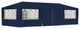 vidaXL Professional Party Tent with Side Walls 13.1'x29.5' Blue 0.3 oz/ft?