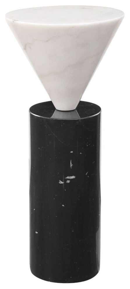 Uttermost Top Hat Marble Drink Table