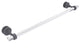 Pacific Grove 24" Shower Door Towel Bar, Matte Gray