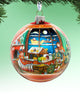 Hand Painted Scenic Glass Ornament Ball, Limited Edition