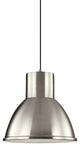 Division Street 1-Light Pendant, Brushed Nickel