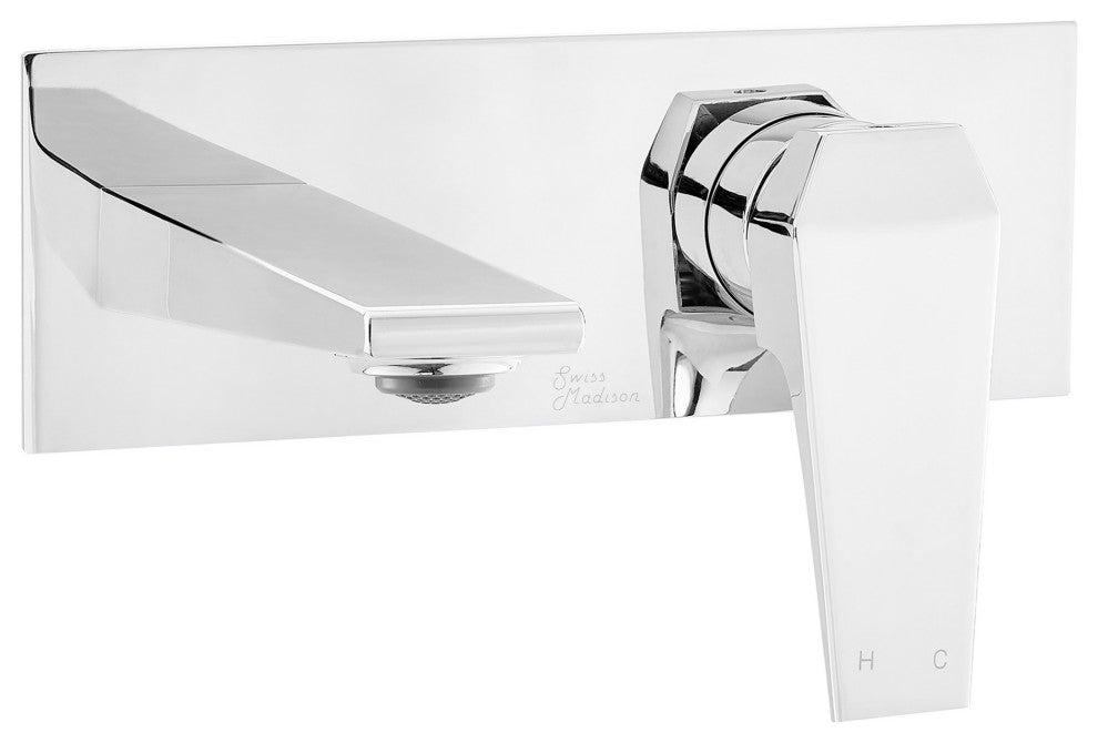 Voltaire Single-Handle, Wall-Mount, Bathroom Faucet, Chrome