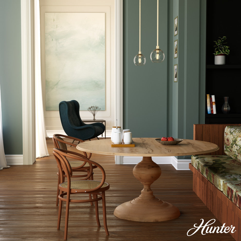 Xidane Alturas Gold, Clear Glass 1-Light Mini Pendant