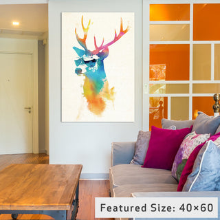 "Sunny Stag Gallery" by Robert Farkas, 40x26x1.5"