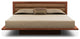 Copeland Moduluxe 35" Queen Bed With Upholstery, Cognac Cherry, Dark Brown