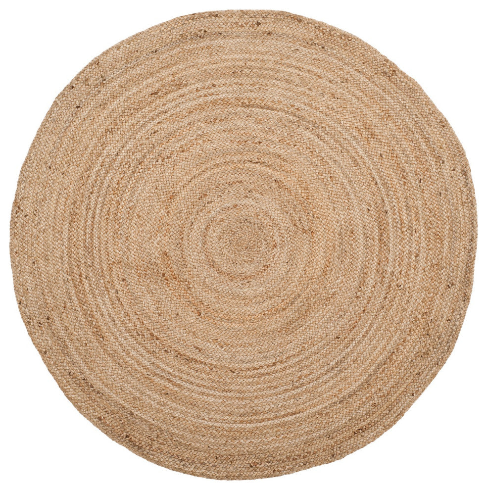 Safavieh Natural Fiber Nf801N Geometric Rug, Natural/Natural, 9'0"x9'0" Round