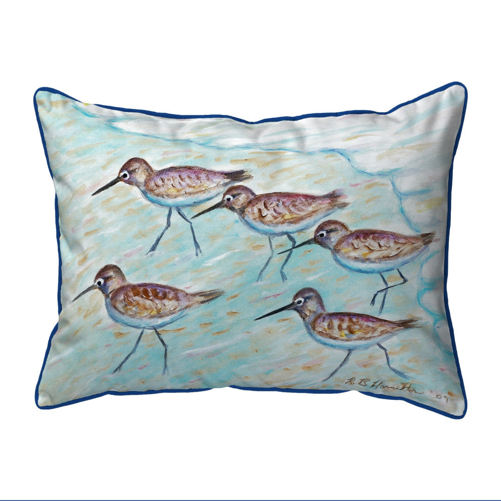 Sandpipers Large Indoor/Outdoor Pillow 16x20