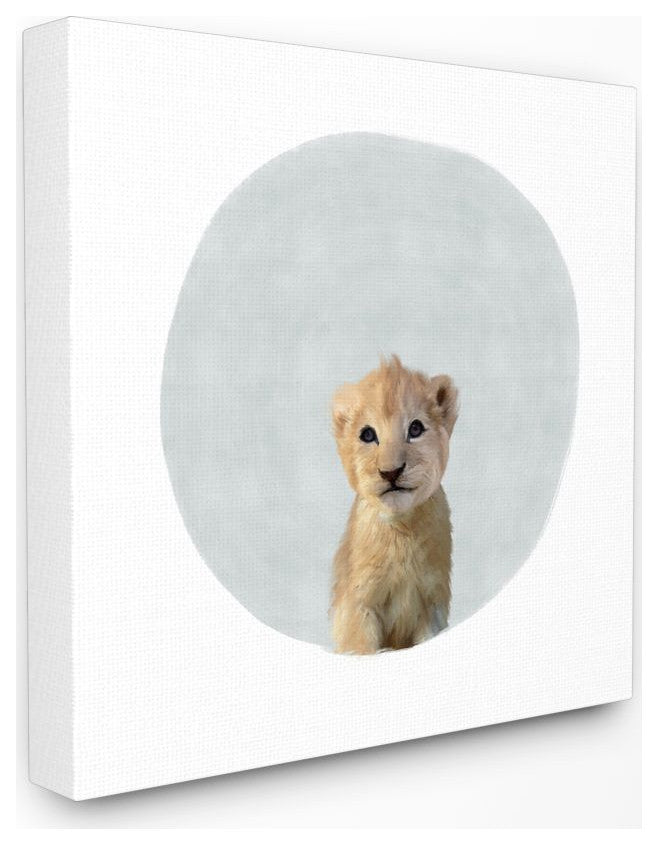 Baby Lion Animal Kids Painting, 24"x24"