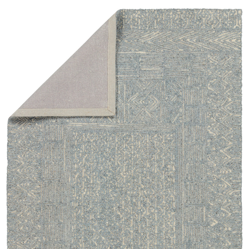 Jaipur Living Viatte Handmade Geometric Blue/ Cream Area Rug 8'X10'