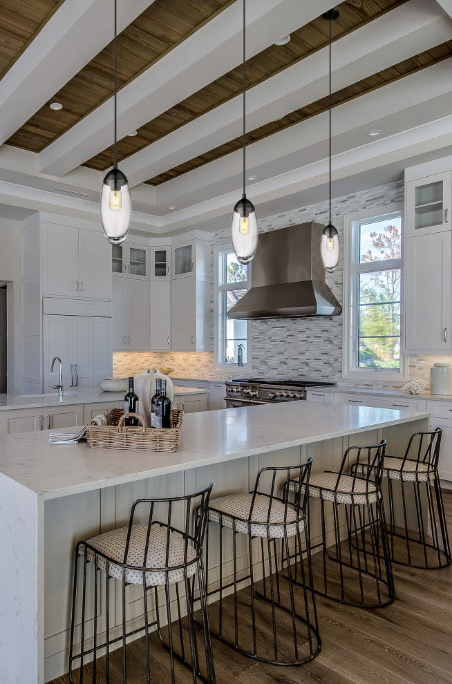 Zlite 651P-MB 1-Light Pendant, Clear