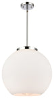 Athens Pendant, Polished Chrome, Matte White, Matte White