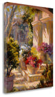 "Flowered Courtyard" By Betty Carr, Giclee Print on Gallery Wrap Canvas