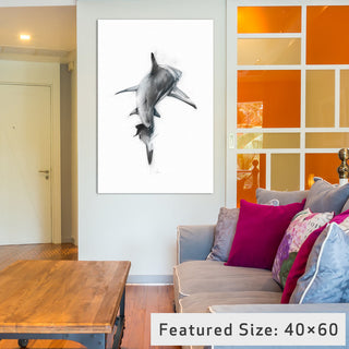 "Shark III" by Alexis Marcou, 26x18x1.5"