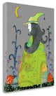 "Witch In A Green Dress" By Sarah Ogren, Giclee Print on Gallery Wrap Canvas