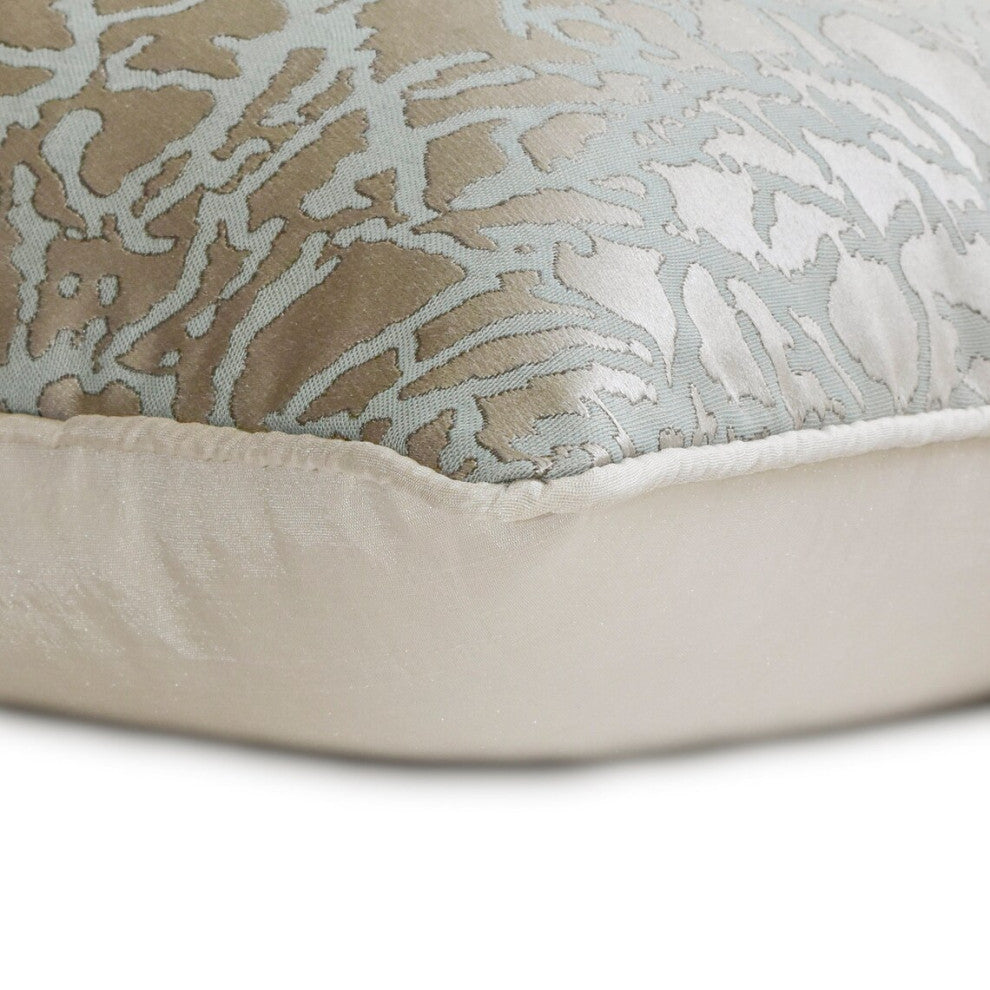 Blue Jacquard Abstract Cushion Cover 18"x18" Throw Pillow Cover - Interlaced