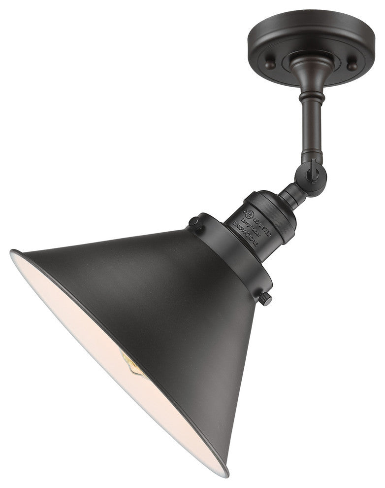 Briarcliff 1-Light Semi-Flush Mount, Oil Rubbed Bronze