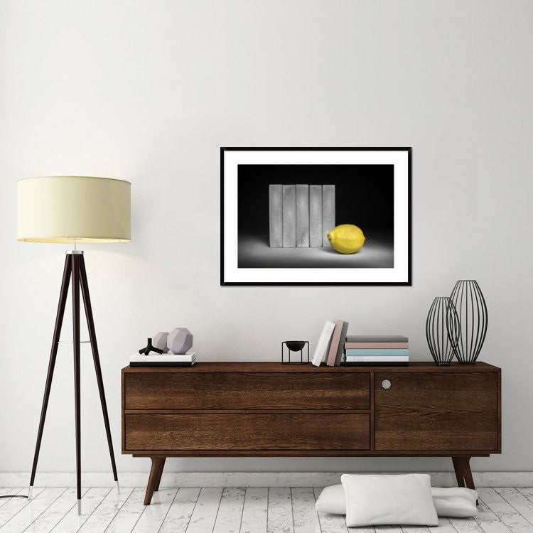 "Yellow" Framed Digital Print by Christophe Verot, 44x32"