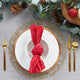 Red Satin Knot Napkin, Set of 6