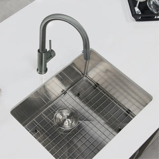 STYLISH Modern Single Handle  Pull down Sprayer  Kitchen Faucet in Gunmetal