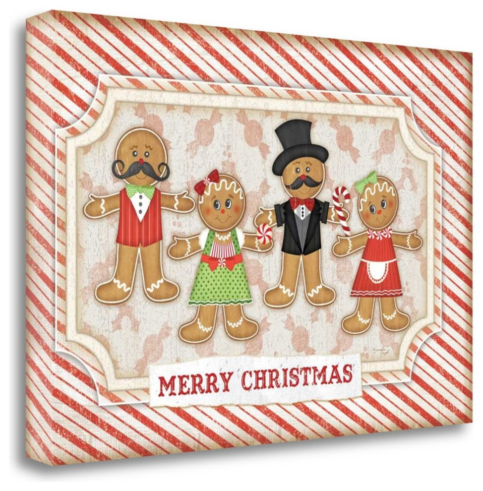 "Gingerbread Christmas" By Jennifer Pugh, Giclee Print on Gallery Wrap Canvas