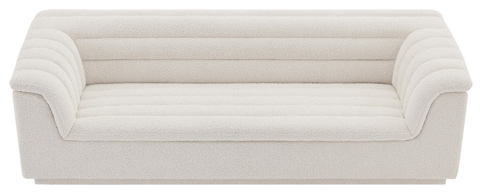 Cascade Upholstered Set, Cream, Boucle Fabric, Sofa