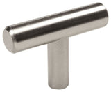 Cosmas 305SN Satin Nickel Euro Style T Bar Cabinet Knob [5-PACK]