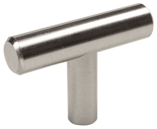 Cosmas 305SN Satin Nickel Euro Style T Bar Cabinet Knob [5-PACK]