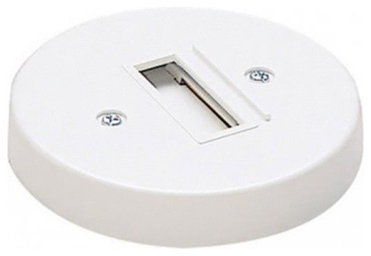 WAC Lighting Monopoint Canopy for Track Fixture, White, J or J2 Track