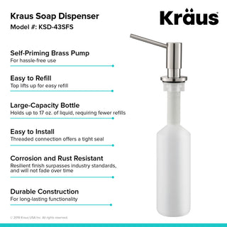 Soap Dispenser, Spot Free Stainless Steel