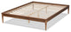 Tallis Classic and Traditional Brown Finished Wood Queen Size Bed Frame