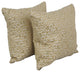 17" Jacquard Throw Pillows With Inserts, Set of 2, Banyan Camel