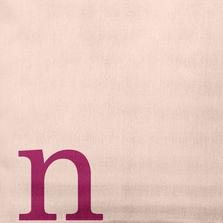 20"x20" Modern Monogram Decorative Throw Pillow, Dusty Rose