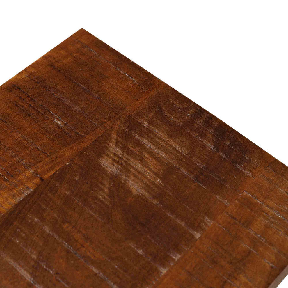 Rustic Modern Solid Wood Console Table, Walnut