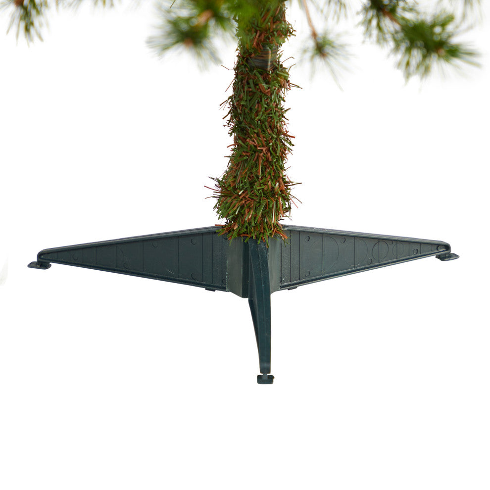 3' Colorado Mountain Pine Faux Xmas Tree W/Lights, Bendable Branches & Pinecones
