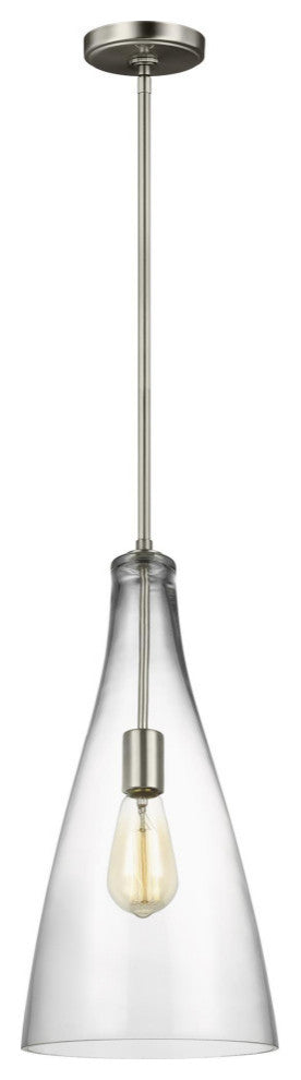 Arilda 1-Light Pendant, Brushed Nickel
