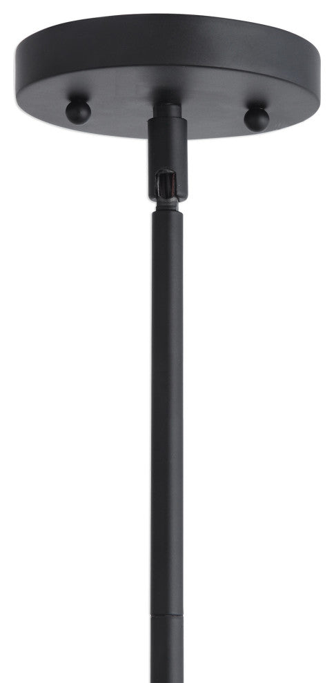 Uttermost Thales Black Geometric 3-Light Pendant