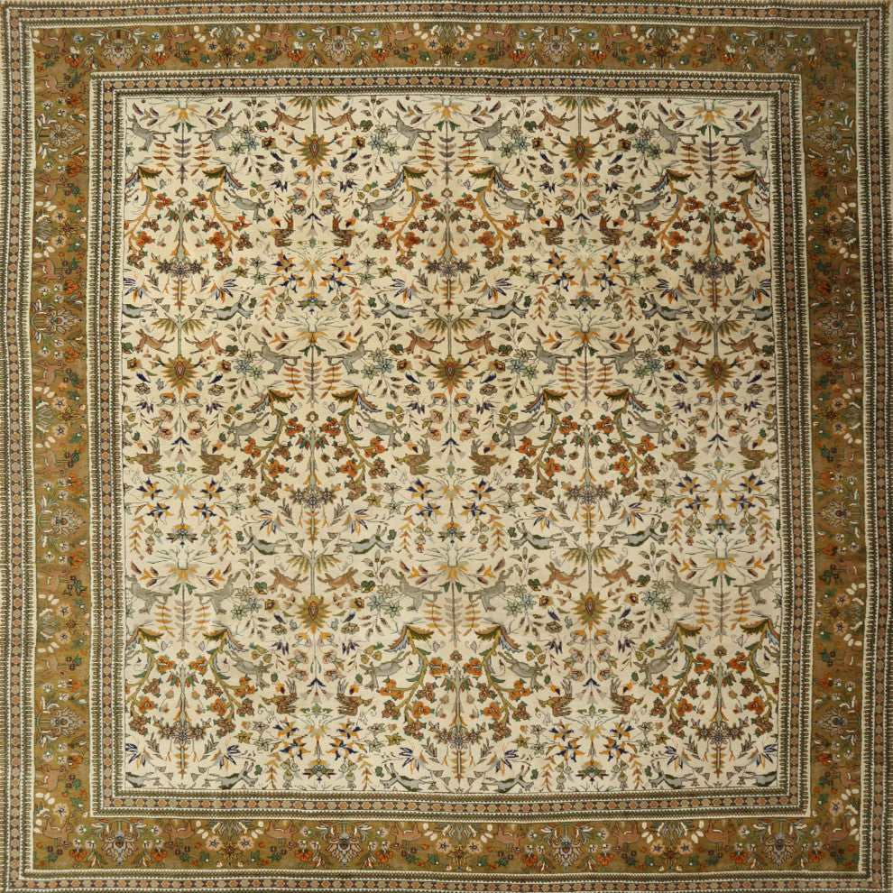 Ahgly Company Indoor Square Traditional Area Rugs, 4' Square