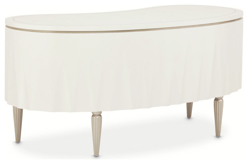 London Place Desk - Creamy Pearl