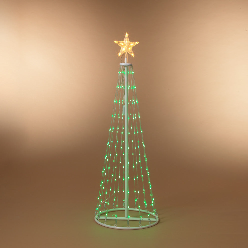 4' Electric Steel Frame Tree With 120 Color Changing LED Lights