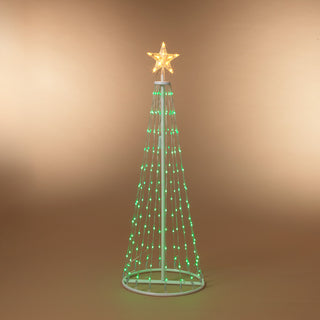 4' Electric Steel Frame Tree With 120 Color Changing LED Lights
