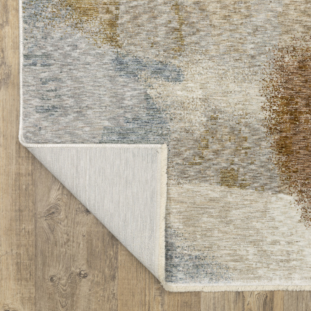 Harlan Modern Abstract Odyssey Polyester Area Rug Runner 2'3" x 7'6"