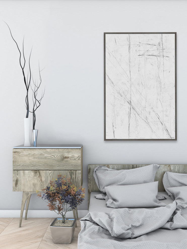 "Key Intersection" Floater Framed Painting Print on Canvas, 16x24