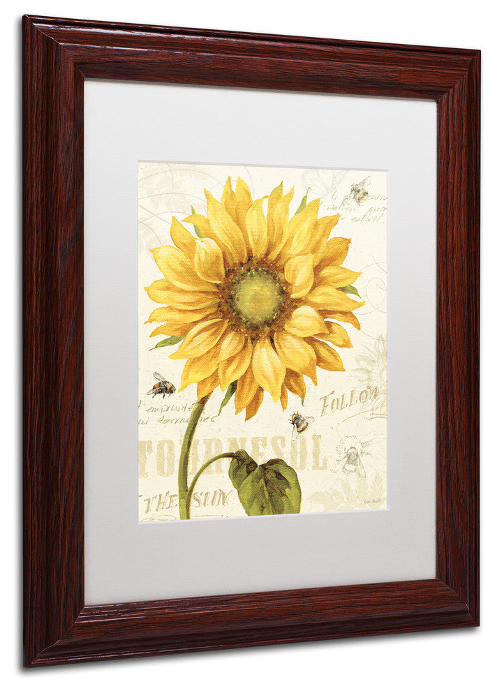 'Under the Sun I' Matted Framed Canvas Art by Lisa Audit
