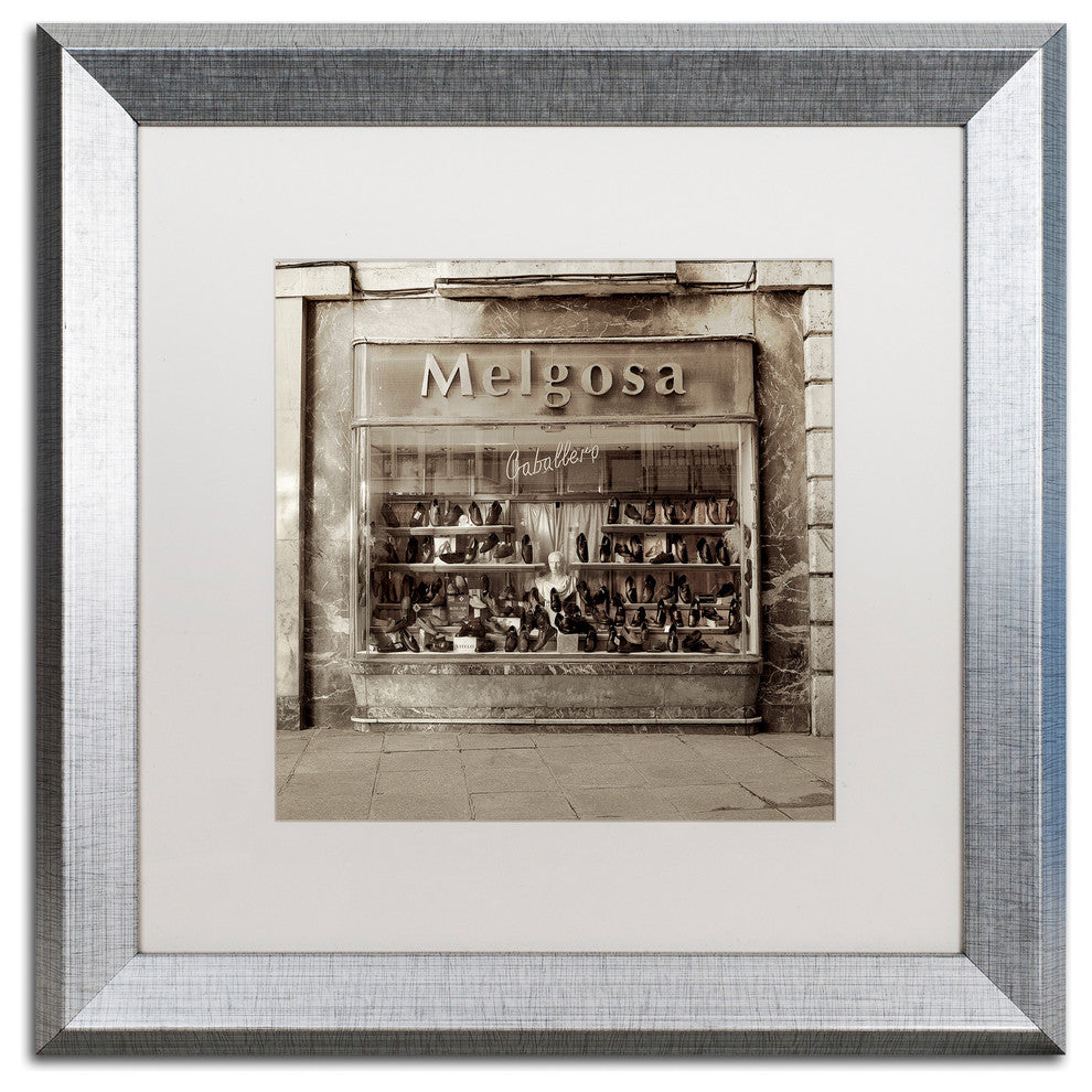 Alan Blaustein ''Borgos II'' Art, Silver Frame, White Mat, 16x16