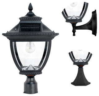 Pagoda Bulb Solar Lamp - Wall/Pier/3" Fitter Mount