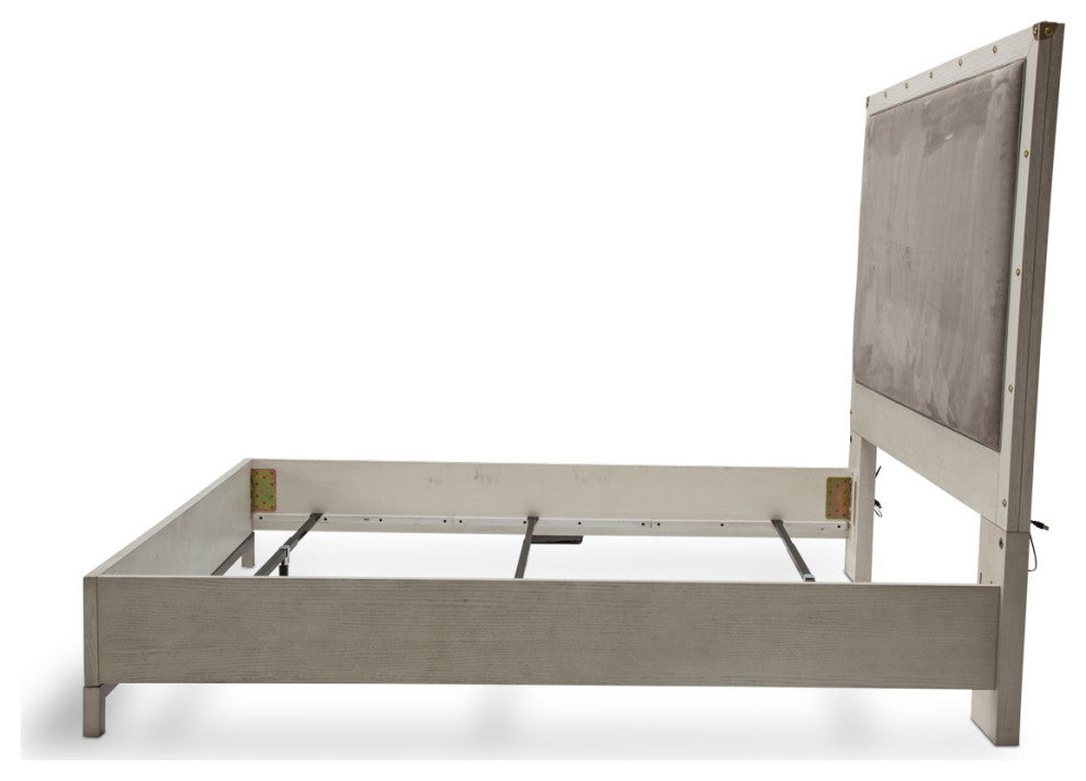 Menlo Station Cal. King Panel Bed, Eucalyptus