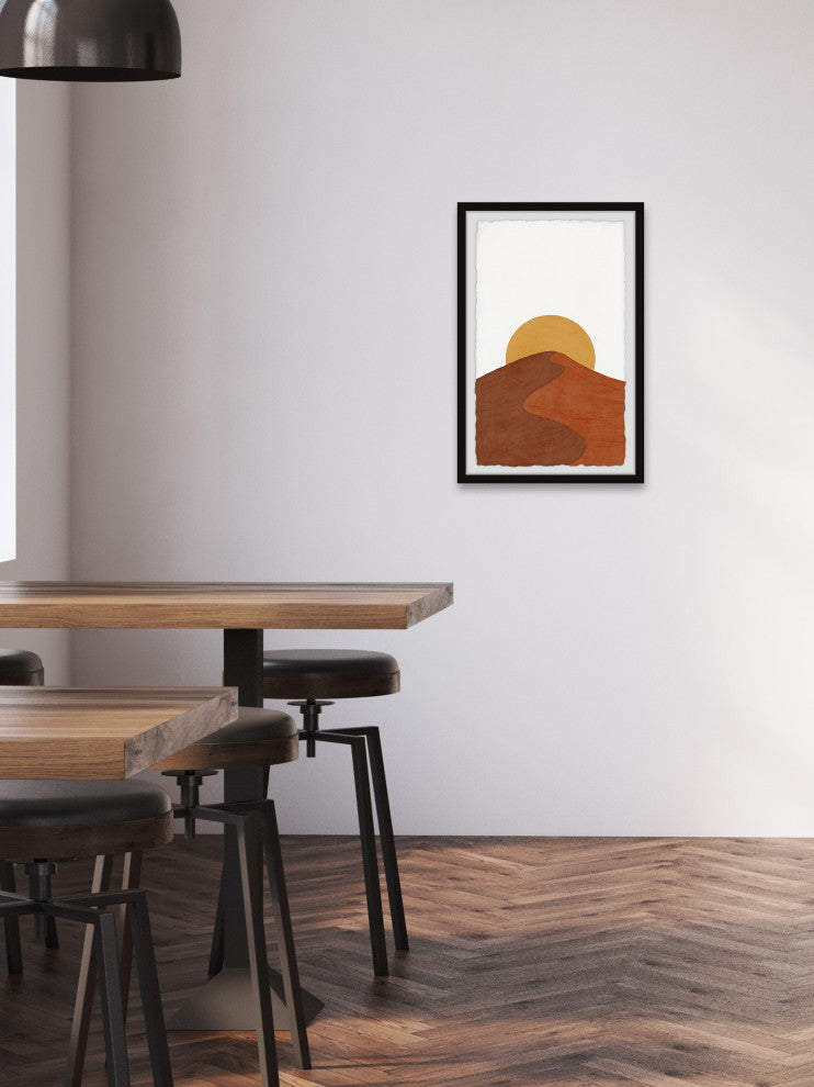 "Sunrise Ridge" Framed Painting Print, 8x12