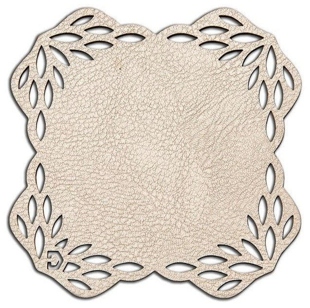 Double-Sided Reversible Floral Coasters Set of 4