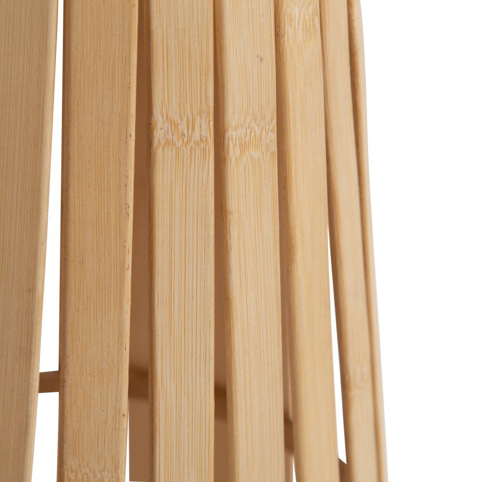 Oren Accent Table, White/Natural 10"x10"x23"